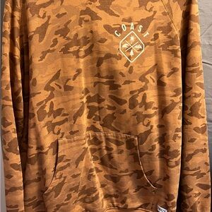 Coast Brown Camo Teddy Pullover Jacket